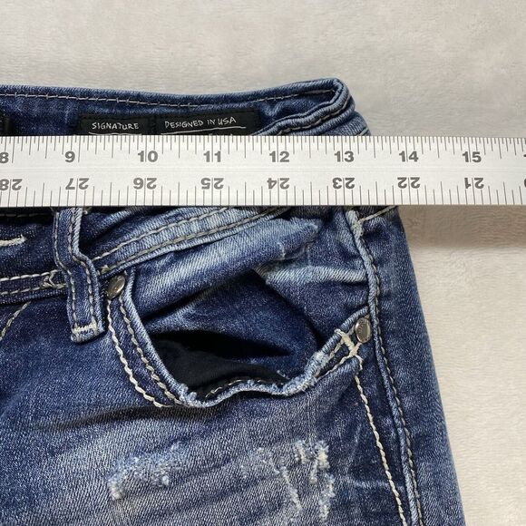 Miss Me Jeans Women's Size 26 signature ankle skinny Denim‎ Embellished Pockets - Picture 2 of 2